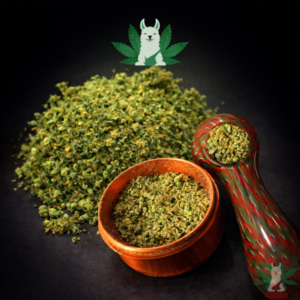 2oz top shelf hybrid cannabis shake from Leafy Llama Dispensary Arlington VA