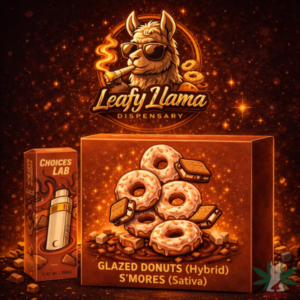 Choices Lab Glazed Donuts Smores 2G disposable vape Leafy Llama Dispensary Arlington VA